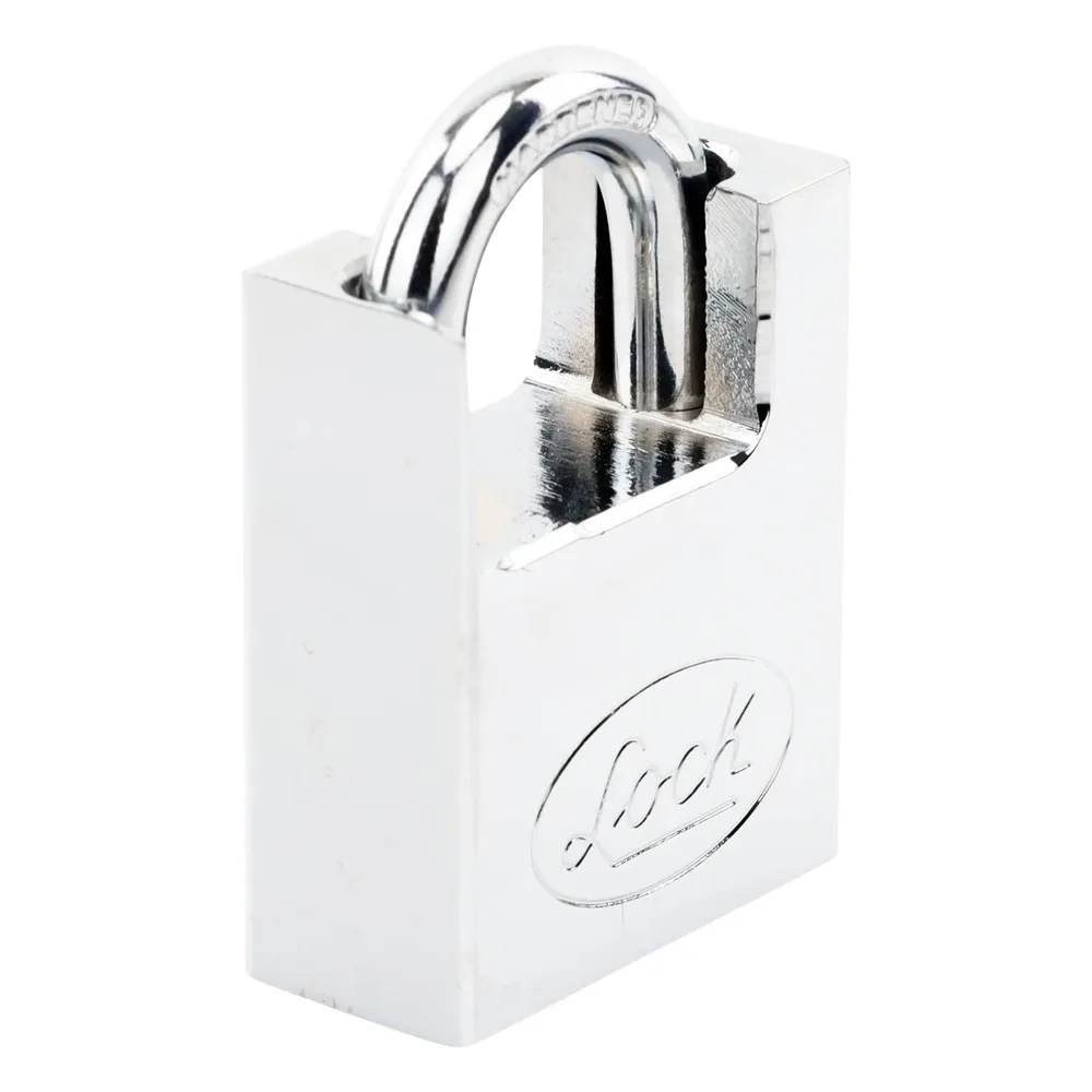 Candado de acero con Guarda Anti Palanca/ Acabado en Cromo Satinado / Doble Cerrojo / Medida 40 mm/ Nivel de seguridad 7/ 4 Llaves Abloy. – vista 3