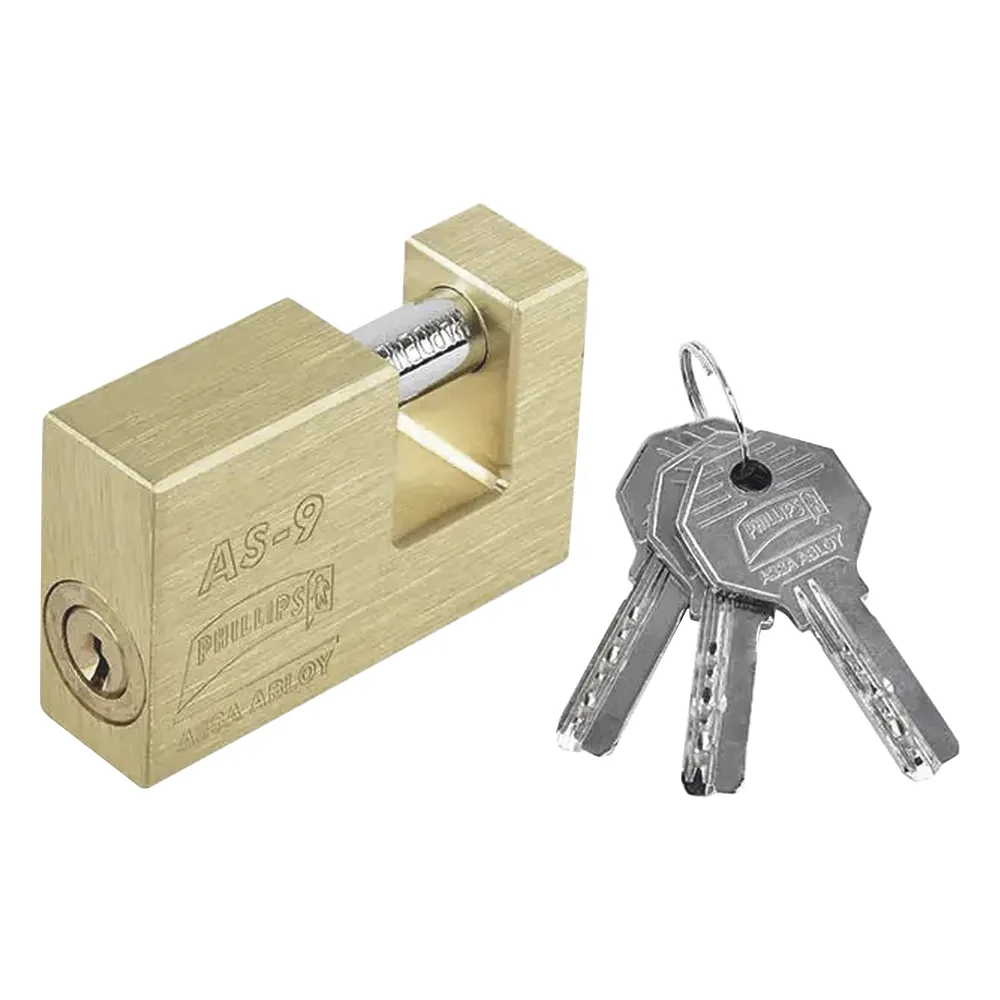 Candado para Cortina #9 / Opera con 11 pernos de combinación / Alta seguridad.