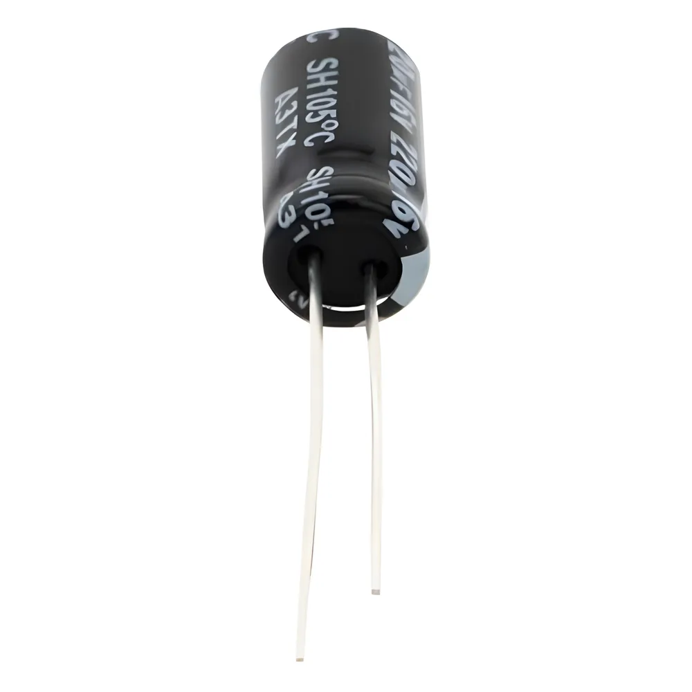 Capacitor Electrolítico en Aluminio, Radial de 220 µFd, 16 Vcc, 105 °C, 6.3 x 11 mm. – vista 4