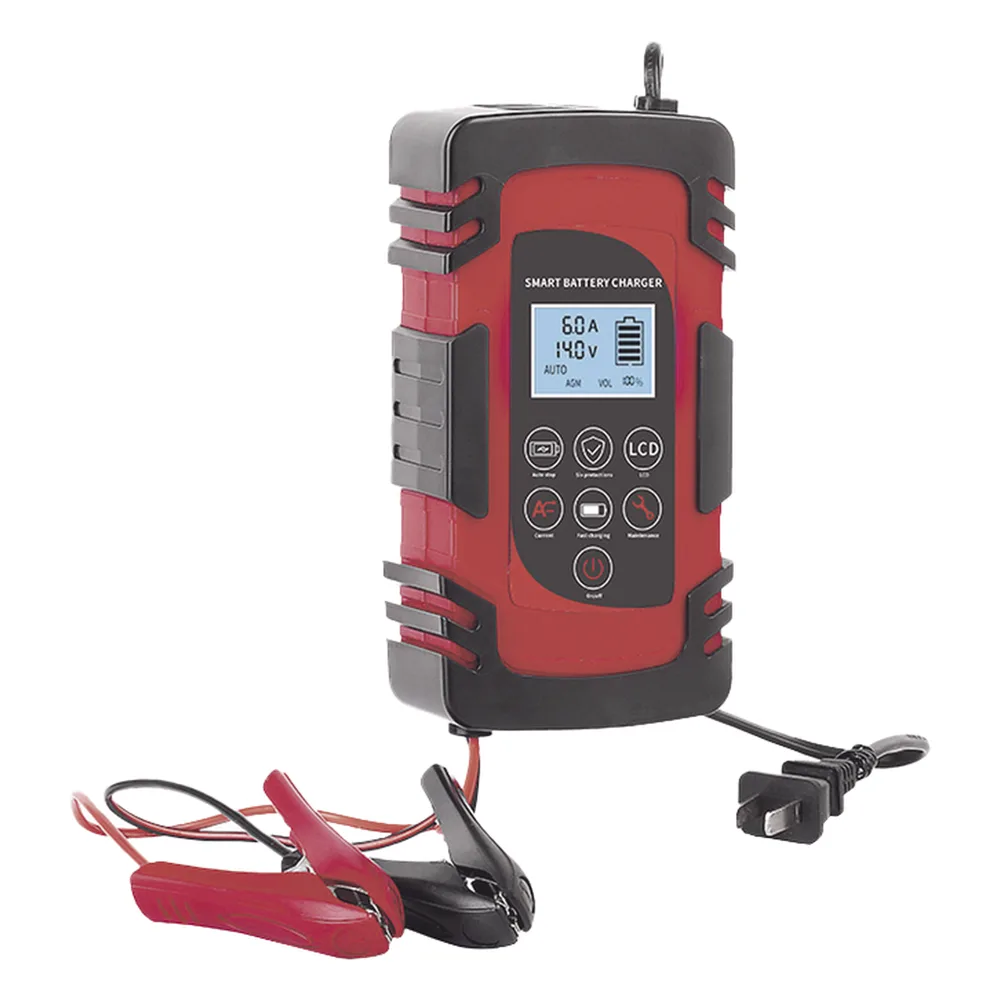 Cargador de Baterías / 12 o 24 Vcc / hasta 40 Ah / 4, 6 o 8 A / Display LCD