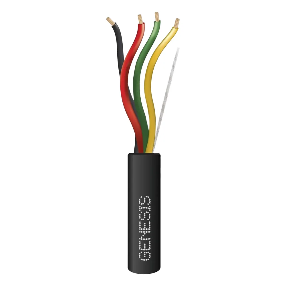 Carrete de Cable 152 Metros (500 Pies) / 4x18 AWG / Cable DIRECT BURIAL FPL / Para Intemperie / Uso en Aplicaciones en Sistemas de Detección de Incendio y Sistemas de Evacuación