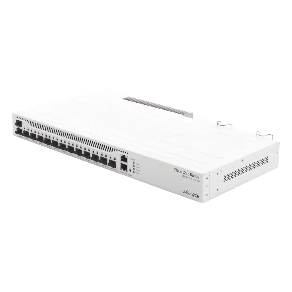 (CCR2004-1G-12S+2XS) Cloud Core Router 12 puertos 10G SFP+, 2 25G SFP28, Fuente Redundante
