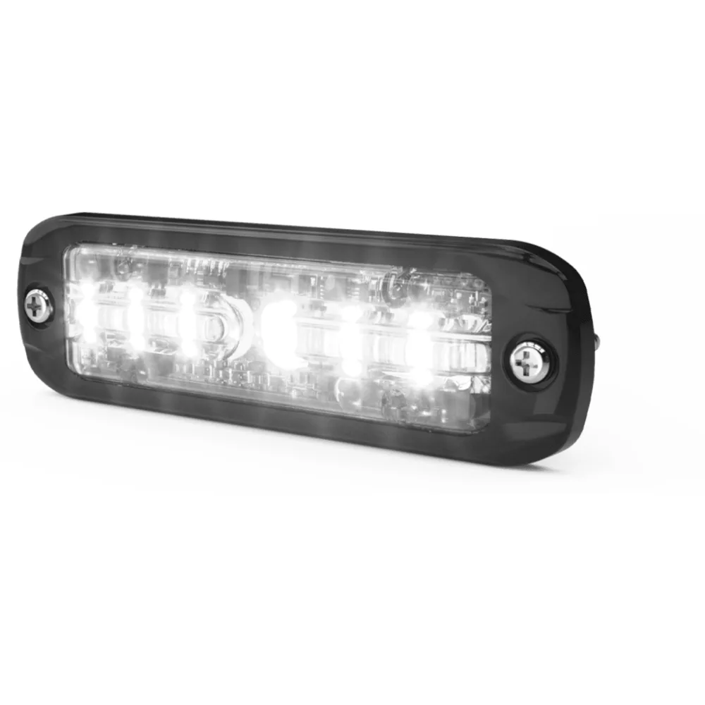 CD3 Connect Luz Auxiliar de 12 LED, Rojo/Blanco,  Lente Transaprente, Bisel Negro – vista 3