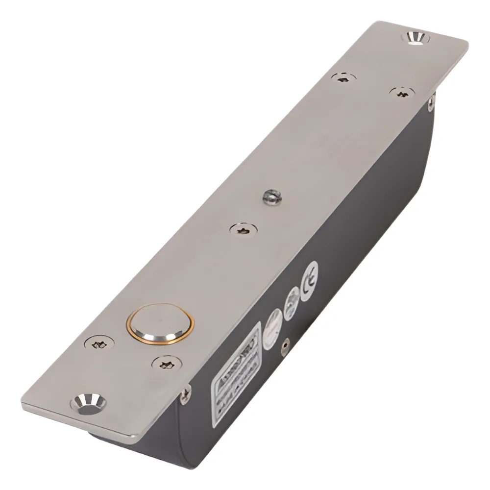 Cerradura de Perno 2000 kg de Sujeción / Cerrada en Caso de Falla (Fail Secure) /Temporizador y Sensor de Puerta