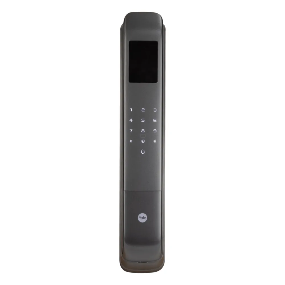 Cerradura Digital Cornelius / Reconocimiento Facial 3D / Sensor de Huella con IA / Capacidad de 100 Huellas, 20 Face ID, 100 Tarjetas MIFARE / Doble Verificación / Bloqueo Automático / Modo Niños / IP54 / Aleación de Aluminio