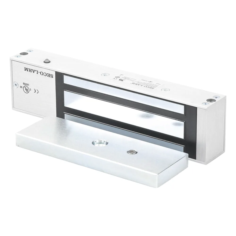 Chapa Magnética de 1200 Lbs / Sensor de Adherencia / Uso en Interior/ LED Indicador / Alimentación 12/24 Vcd  Seleccionable / Sin Magnetismo Residual / UL