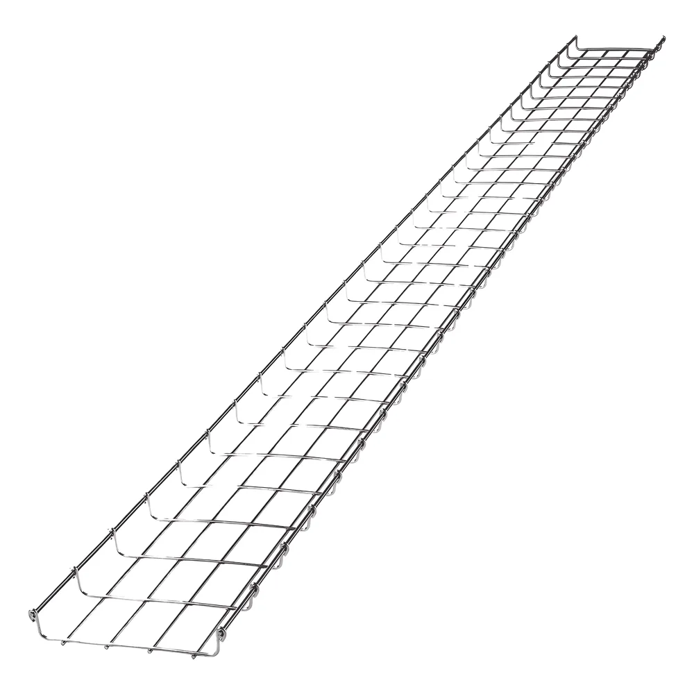 Charola Tipo Malla 33/200 mm, Acabado Electro Zinc, Hasta 105 Cables Cat6, Tramo de 3 Metros – vista 3