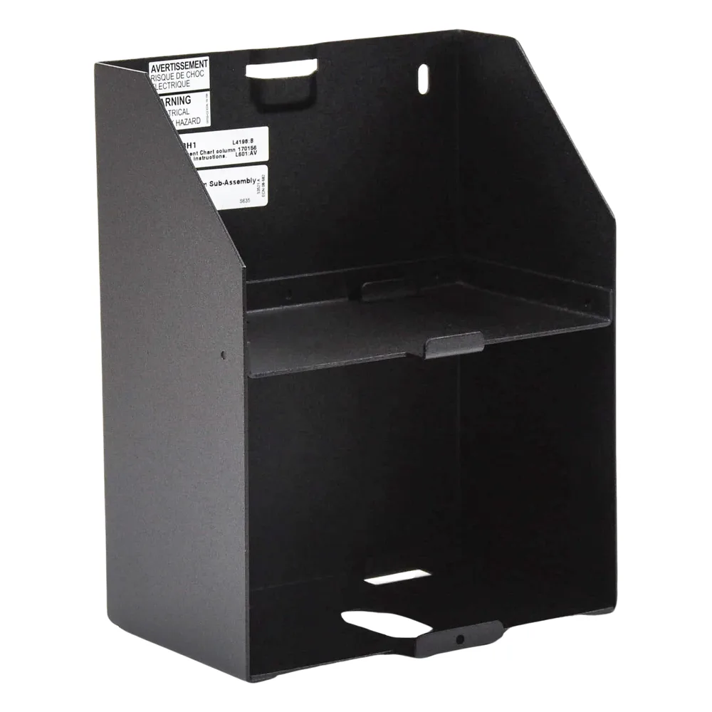 Chasis auxiliar para dos baterías de 12 Ah / montaje lateral en amplificadores serie DAA2 de NOTIFIER / negro – vista 3