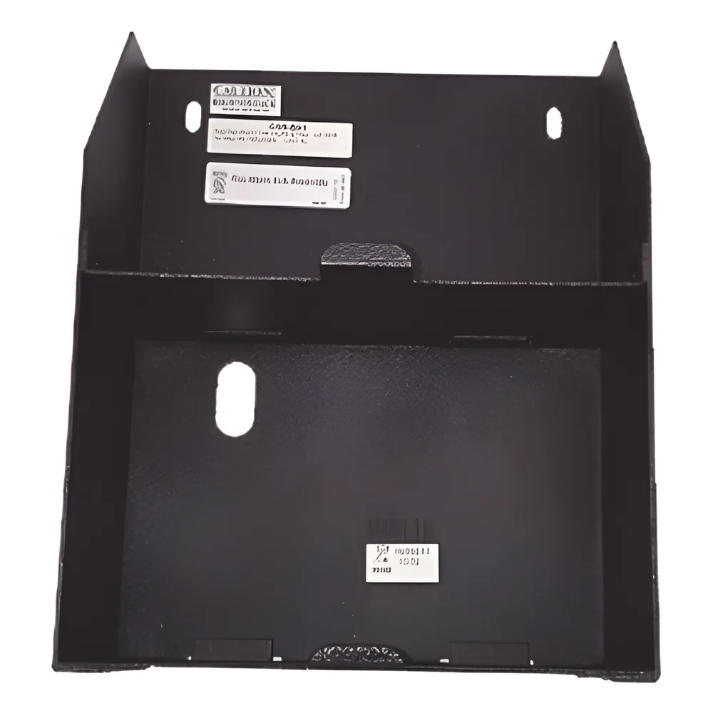 Chasis auxiliar para dos baterías de 12 Ah / montaje lateral en amplificadores serie DAA2 de NOTIFIER / negro