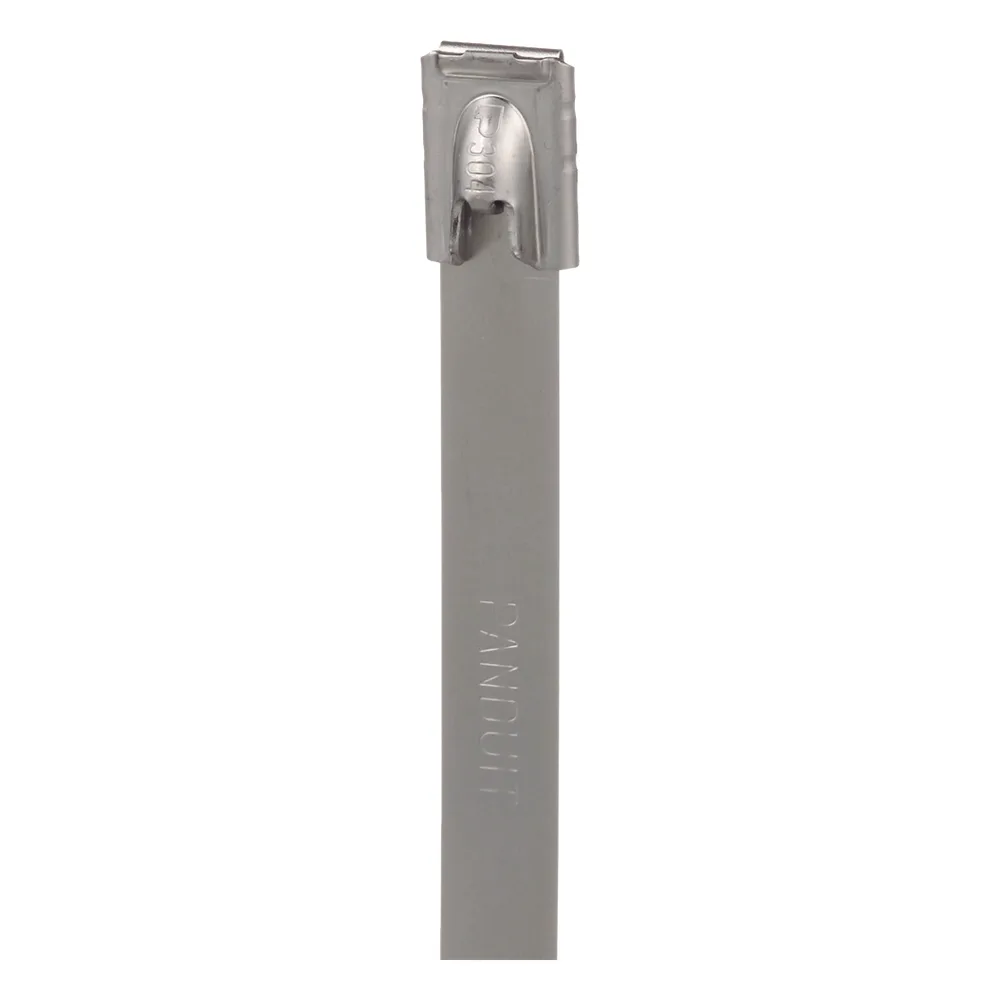 Cincho Pan-Steel™ de Acero Inoxidable 316, de 362mm largo x 7.9mm ancho, Color Metálico, Paquete de 50pz – vista 2