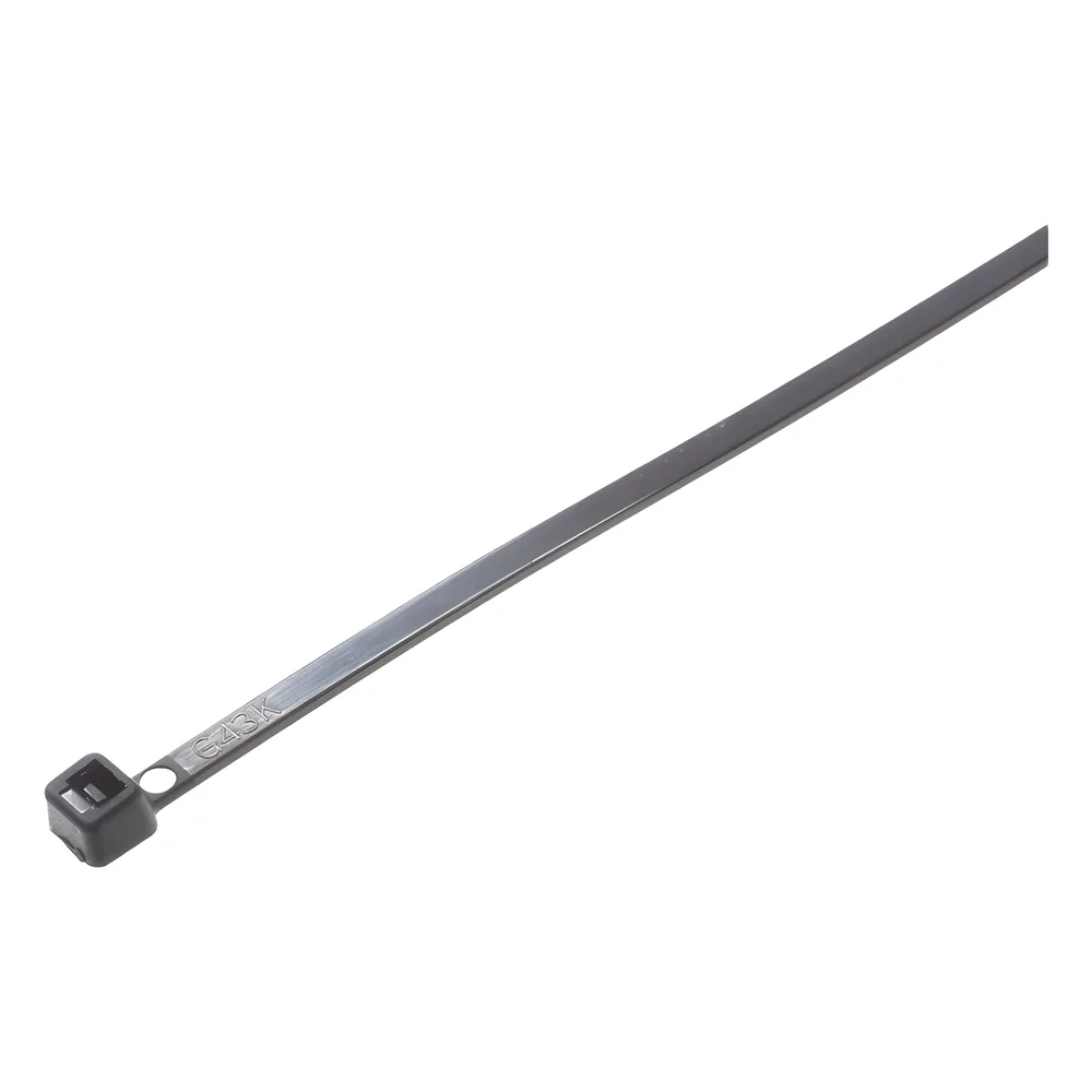 Cincho STRONGHOLD, 370 mm largo x 4.8mm ancho, Tensión 50 lb (222 N) Nylon 6,6 Color Negro, Paquete de 100 Piezas – vista 3