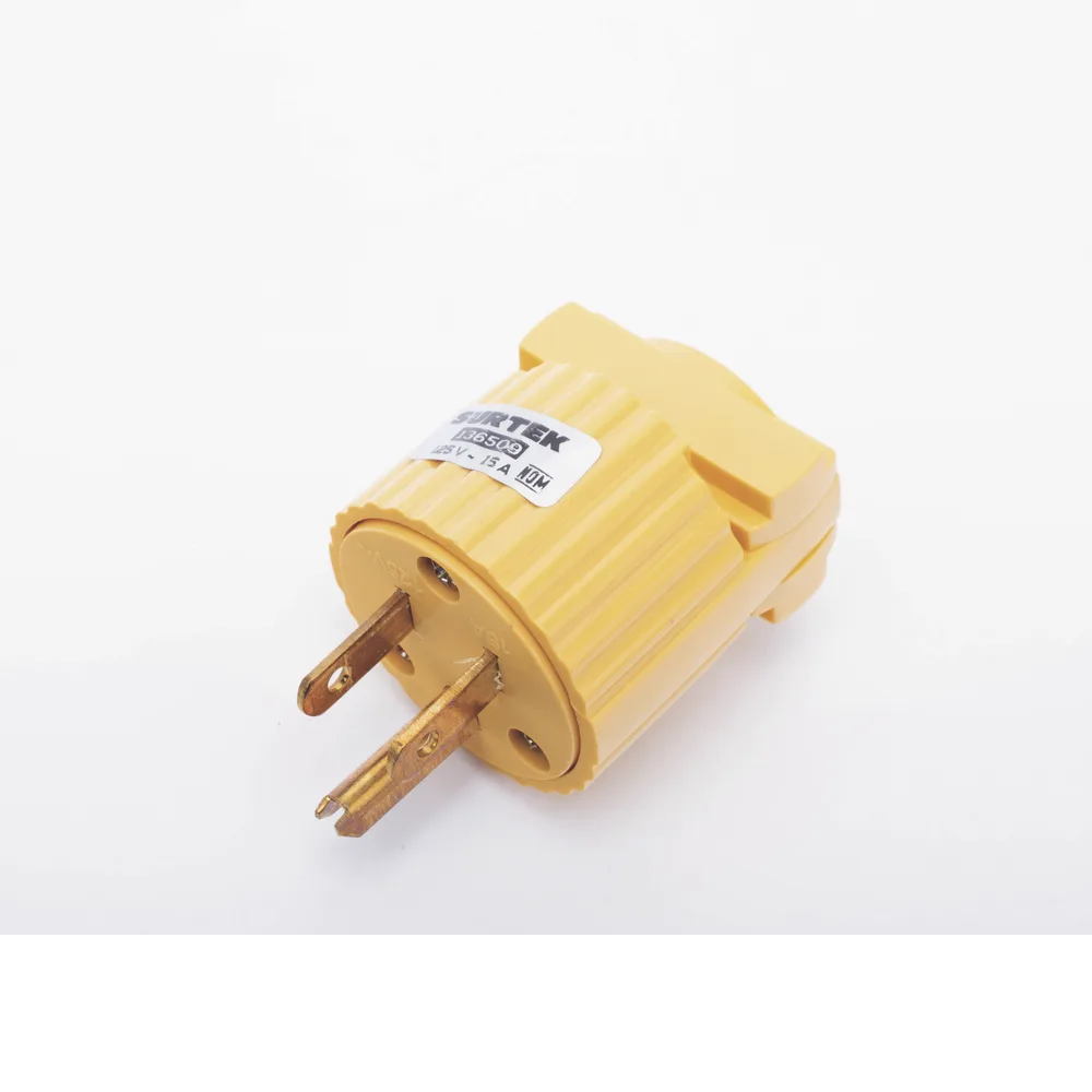 Clavija con Abrazadera Plástica Aterrizada  / 127 V CA 15 A Max.  / Fabricada en Plastico ABS. – vista 2
