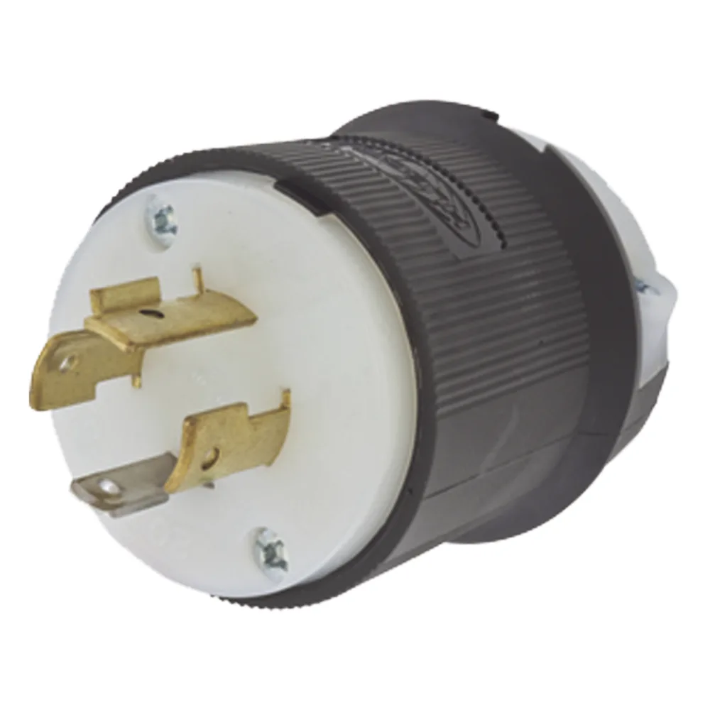 Clavija con Bloqueo de Media Vuelta Industrial 20 A 125/250 V CA / 3 Polos 4 Hilos / Nema L14-20P.