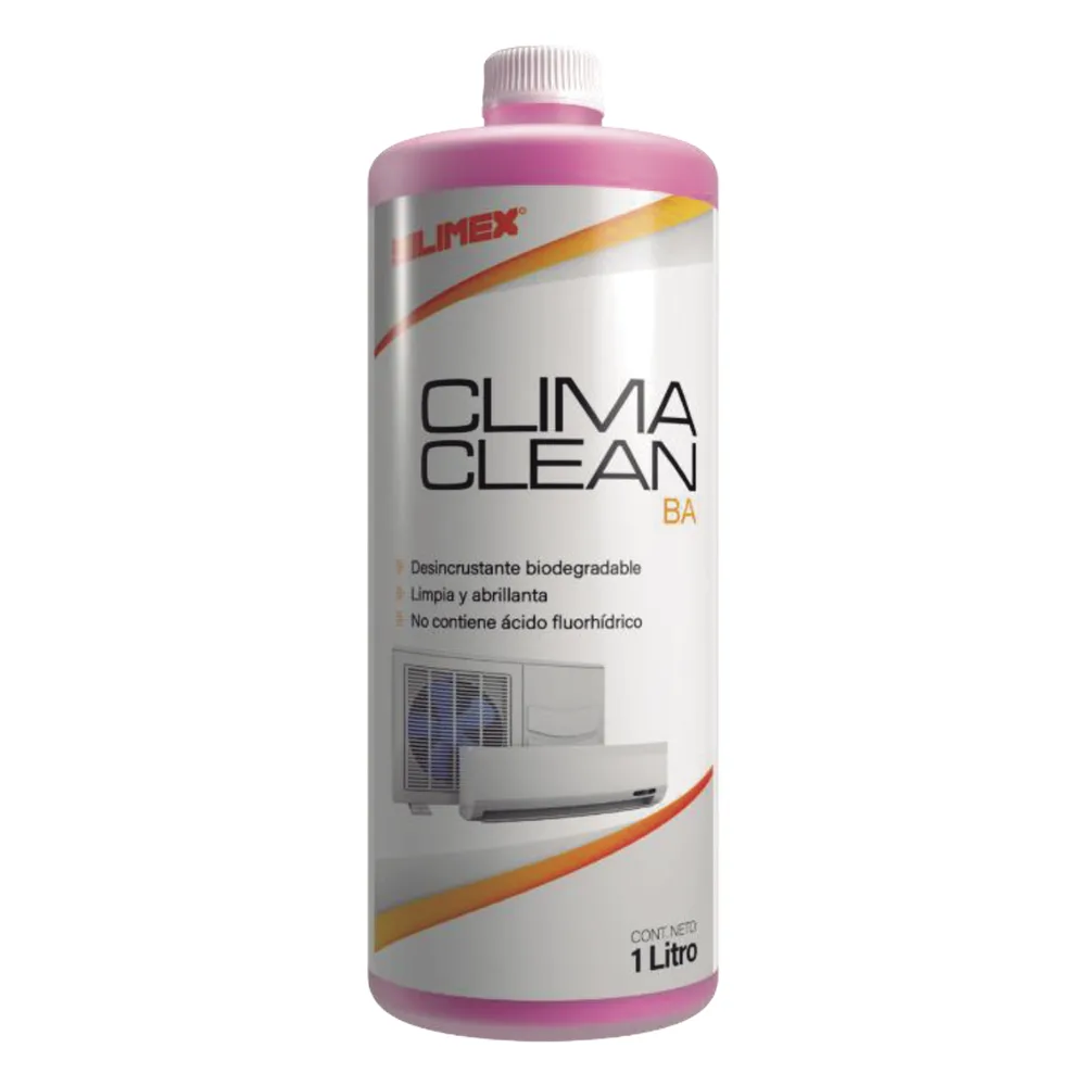 CLIMA CLEAN BA Limpiador Espumoso, Biodegradable y a Base de Acida que Garantiza una Limpieza Profunda y Profesional en Serpentines de Minisplits, Mejorando su Eficiencia y Prolongando su Vida Útil