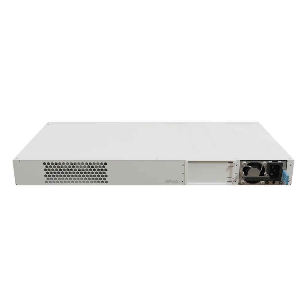 Cloud Router Switch 16 puertos, 8 PoE+ y 8 PoE++, Fuentes redundantes Hot-Swap – vista 2