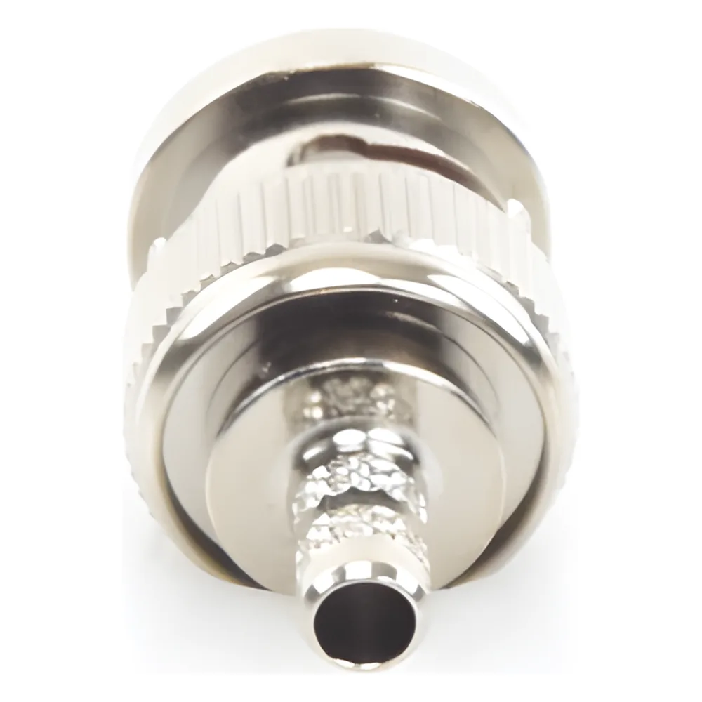 Conector BNC Macho de Anillo Plegable para Cable LP-195, LP-142, LMR-195, RG-58/U, RG-142/U, Níquel/ Oro/ Delrin. – vista 5