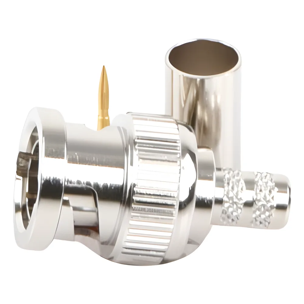 Conector BNC Macho en 75 Ohm, de Anillo Plegable para RG-59/U, Níquel/ Oro/ Teflón. – vista 3