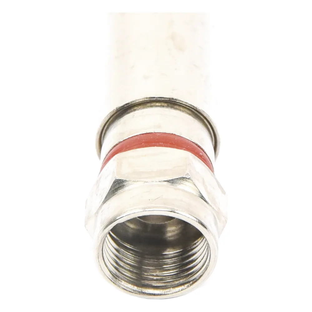 Conector F Macho de Compresión, Metálico para cable RG-6, Cuerpo de Bronce Niquelado. – vista 2