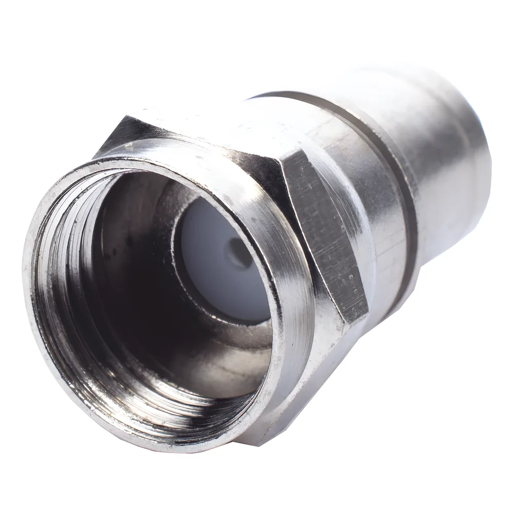 Conector F Macho Plegable, Con PIN para Cable RG-59, Cuerpo de Bronce Niquelado. – vista 2