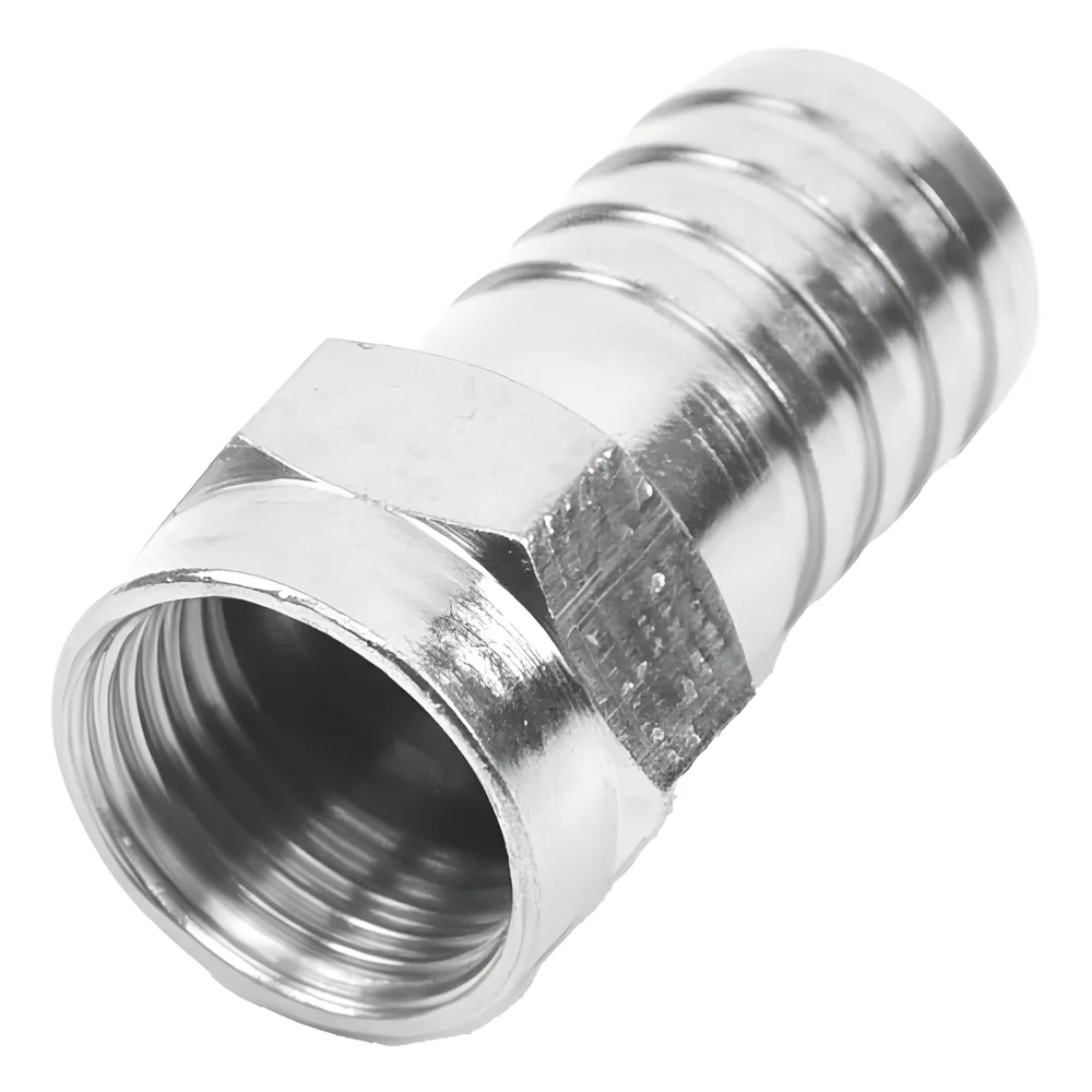 Conector F Macho, Plegable de Doble Blindaje para cable RG-59, Cuerpo de Bronce Niquelado. – vista 3