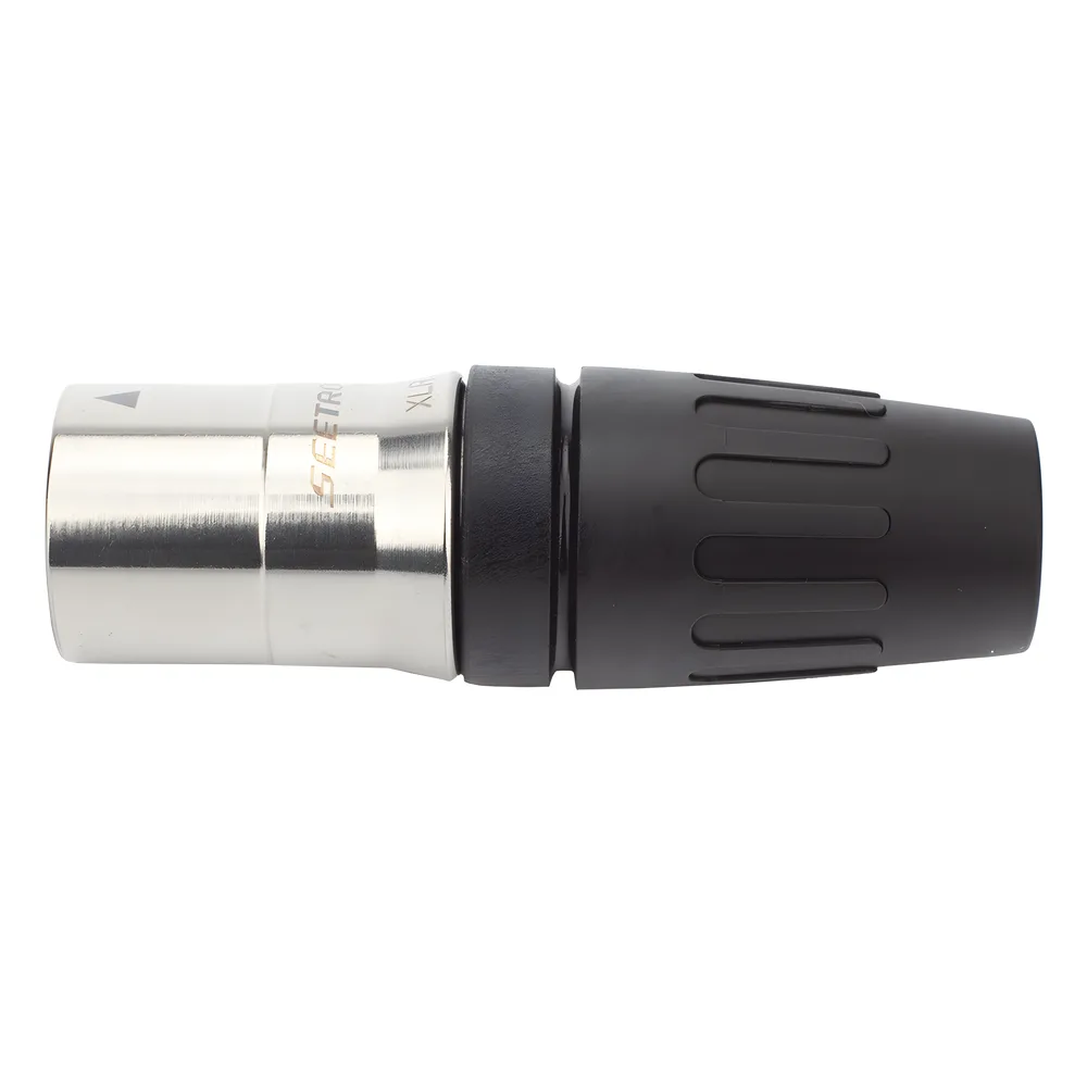 CONECTOR MACHO XLR DE 3 NÚCLEOS CON CARCASA DE ACERO INOXIDABLE Y CONTACTOS CHAPADOS EN ORO – vista 11