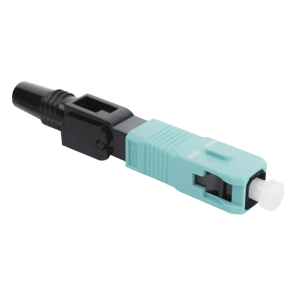 Conector Mecánico de Instalación en Campo, Multimodo SC/UPC, Pre-pulido, Re-terminable, Compatible con Fibra OM1, OM2, OM3, OM4
