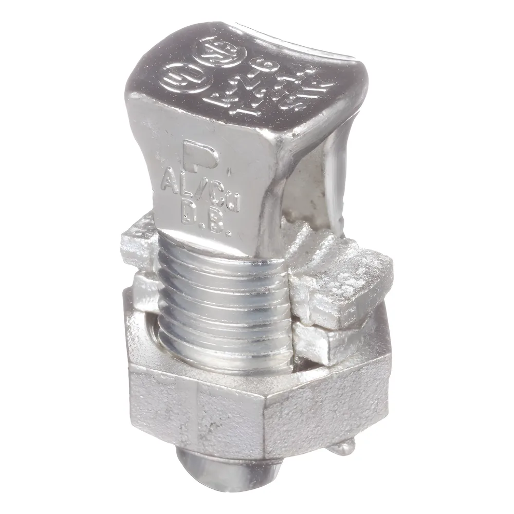 Conector Mecánico de Perno Dividido Cobre, Estañado, Tipo SBCT, Clase Doble, para Cables Calibre #6 STR-#2 STR AWG.