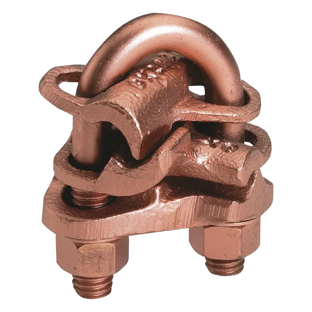 Conector mecánico para 2 cables en forma de cruz para  ranura A calibre mínimo 4 sol- 2/0 tre y ranura B 4 sol - 2/0 tre.