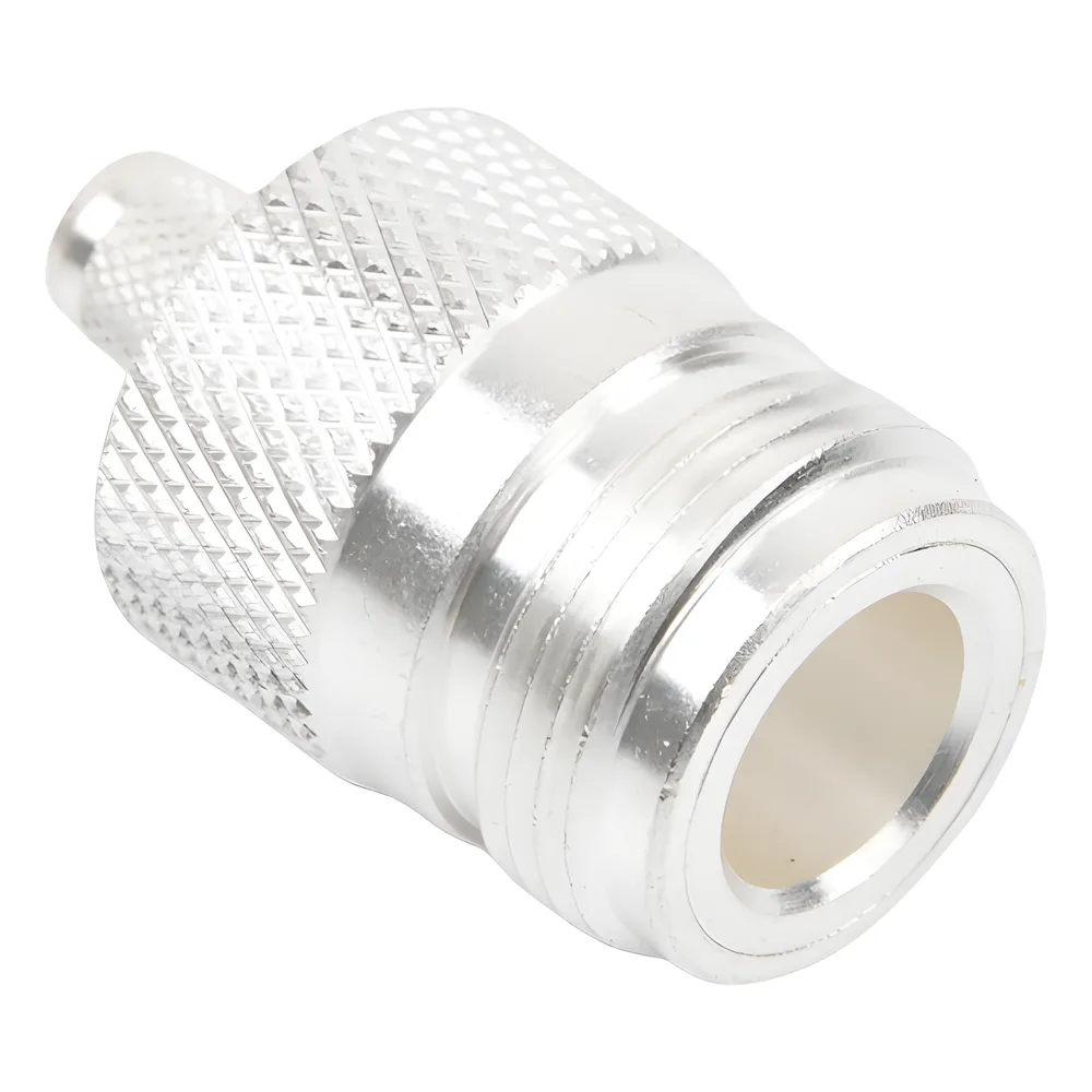 Conector N Hembra, de Anillo Plegable para Cables LMR-240, RG-8/X, 9258, Niquel/Oro/Teflón. – vista 4