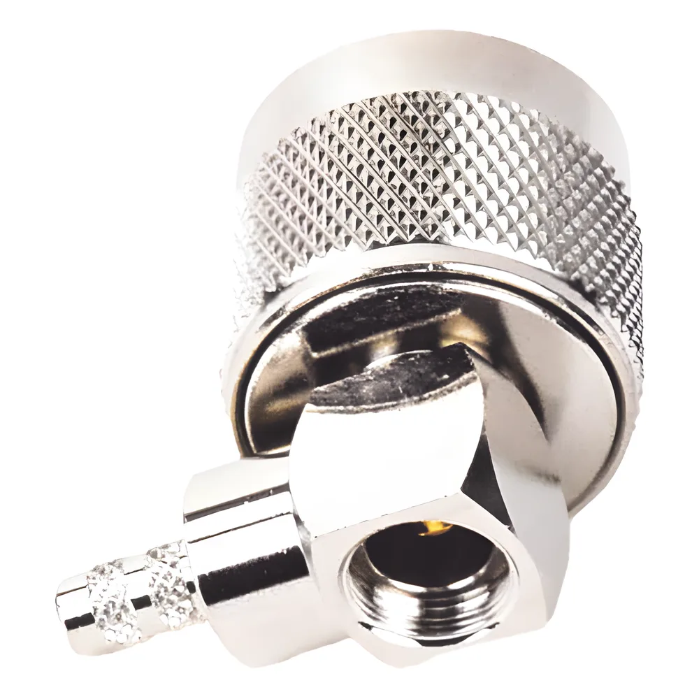 Conector N Macho en A/R de Anillo Plegable para Cables LP-195, LP-142, RG-58/U, RG-142/U, Niquel/ Oro/ Teflón. – vista 3