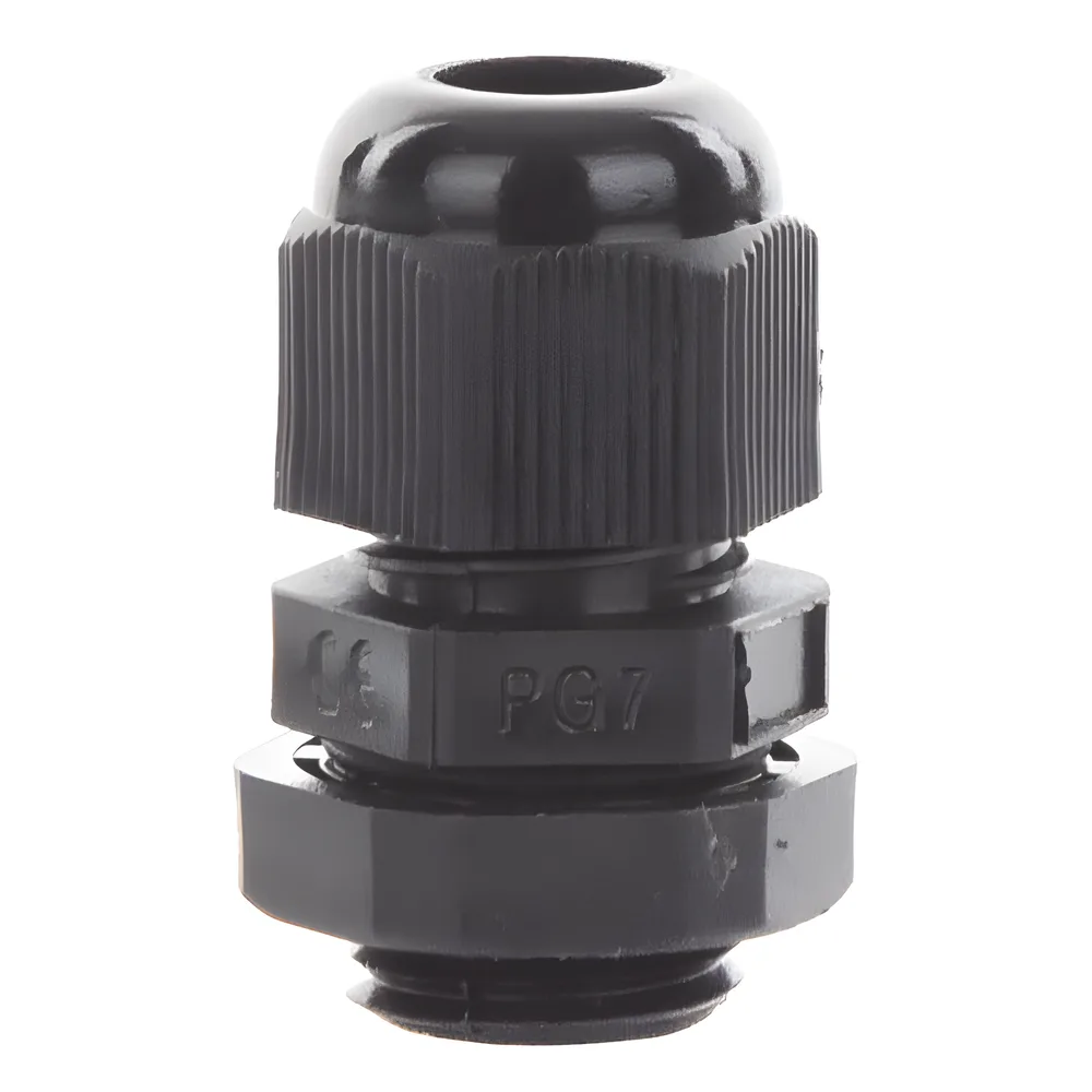 Conector Plástico Negro Tipo Glándula para Cable de 3.5 a 6 mm de Diámetro. – vista 2