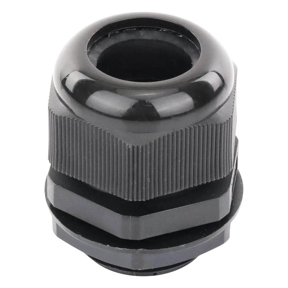Conector Plástico Negro Tipo Glándula para Rosca NPT 1" – vista 6
