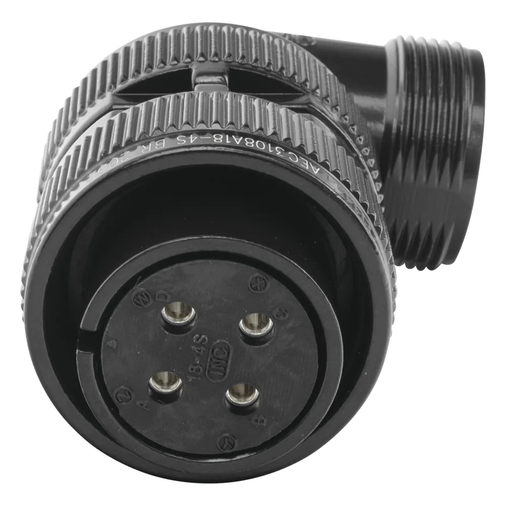 Conector Plug en Ángulo Recto de 4 Contactos Hembra Soldables para Radio de Locomotora. – vista 3