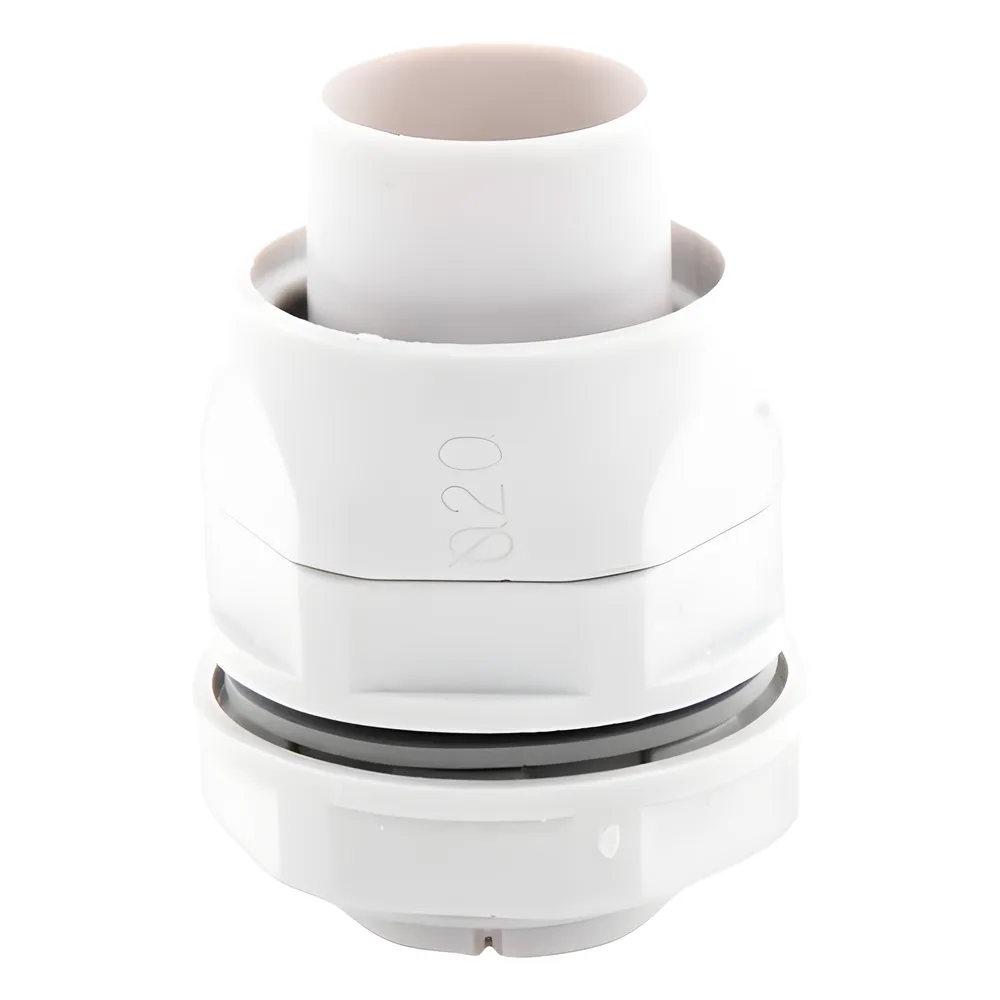 Conector (Racor) de tubería flexible a caja, PVC Auto-Extinguible de 20 mm, IP55 – vista 2