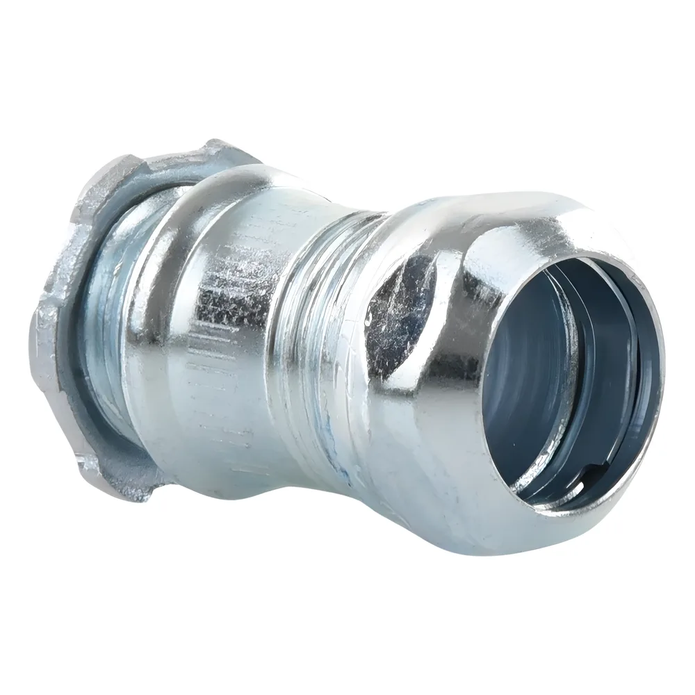 Conector Recto Compresión de Acero Galvanizado para Pared Delgada de 1/2" . – vista 5