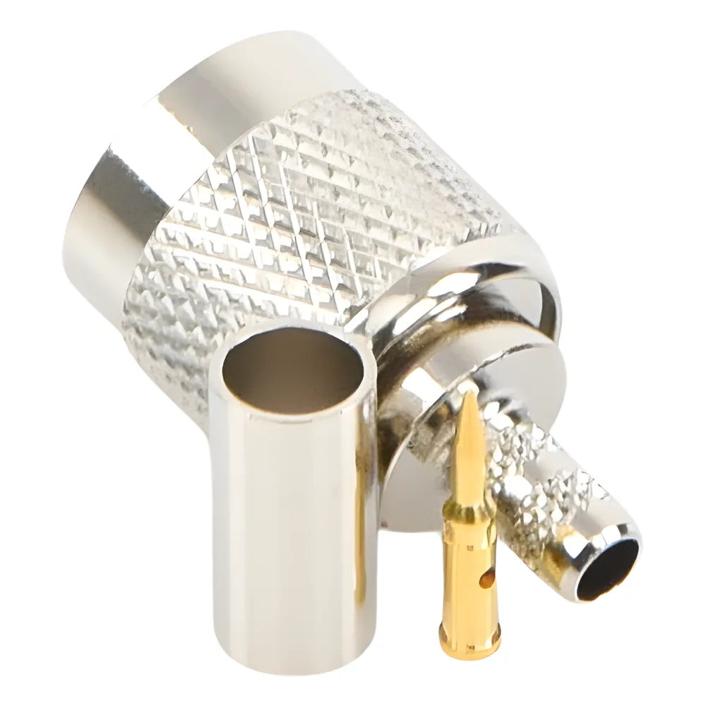 Conector TNC Macho de Anillo Plegable para Cables RG-58/U, LMR-195, Níquel/ Oro/ Delrin. – vista 3