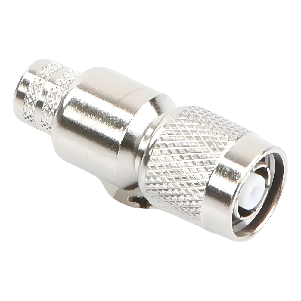 Conector TNC Macho Inverso, Anillo Plegable para ensamblar en cables RG-8/U, LMR-400, Níquel, Oro, Teflón – vista 2