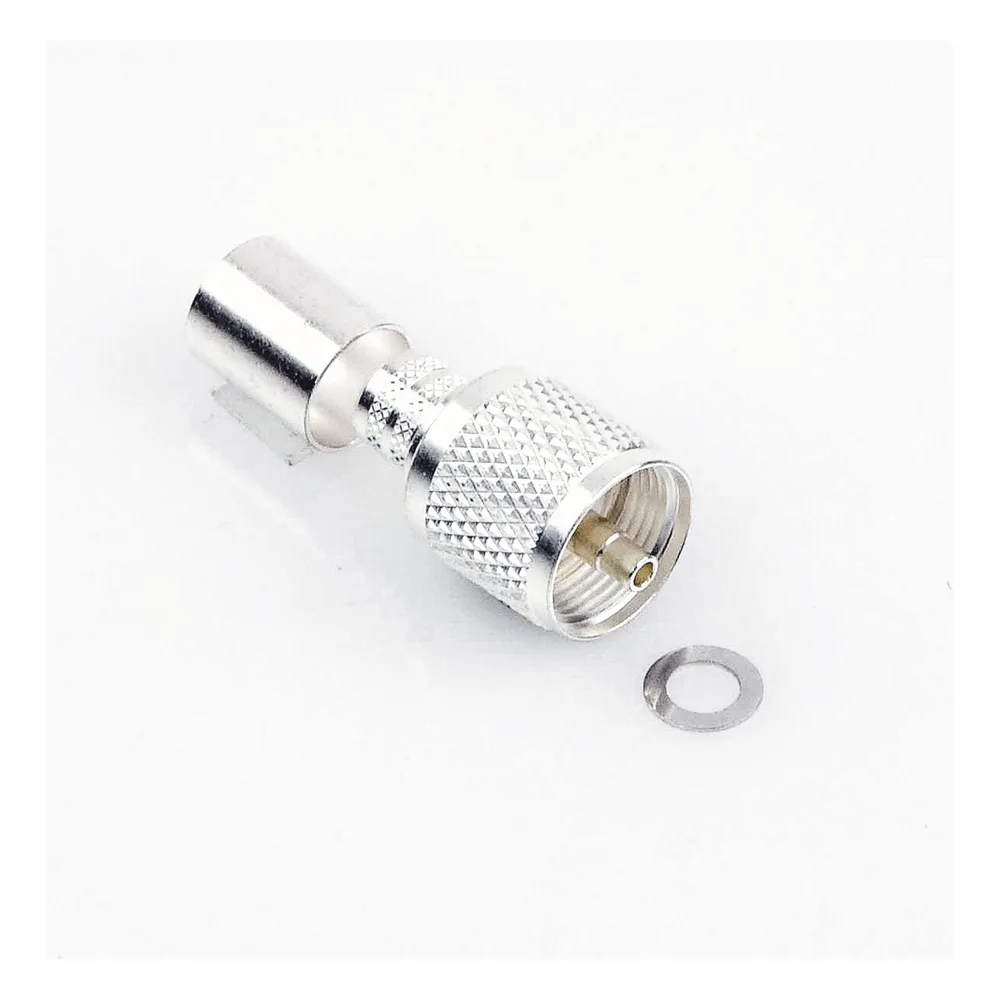 Conector UHF macho (PL-259) de anillo plegable para RG-8, BELDEN 8237, RG-213/U, 8267. – vista 2