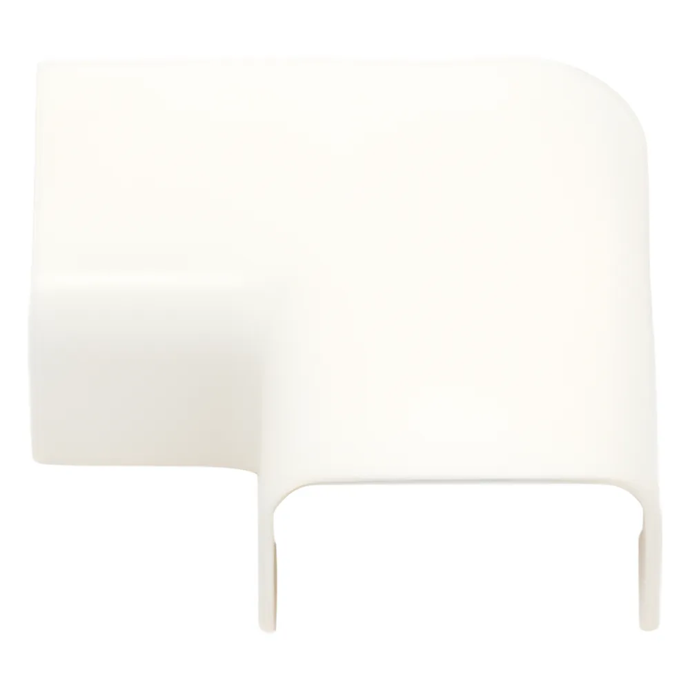 Conexión en ángulo recto "L", para uso con canaleta LD10, material ABS, Color Blanco Mate – vista 2