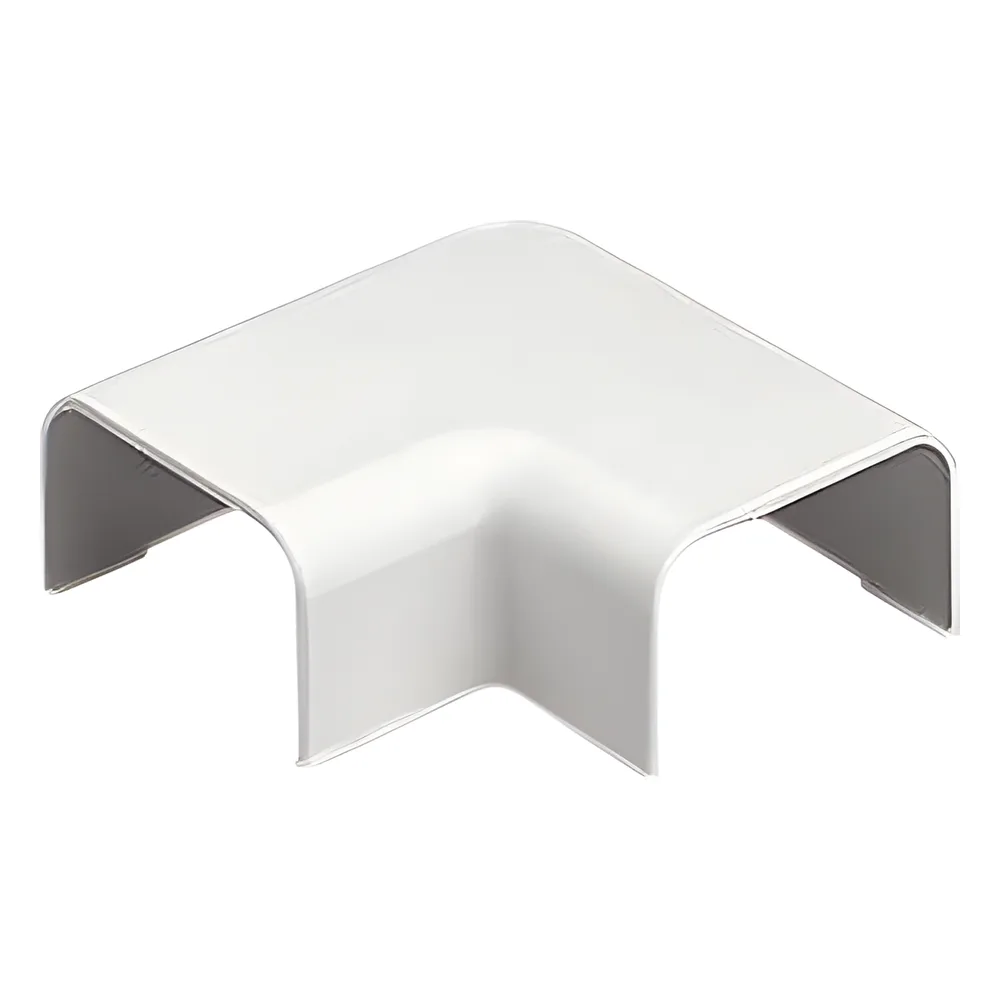Conexión en ángulo recto "L", para uso con canaleta LD3, material ABS, Color Blanco Mate