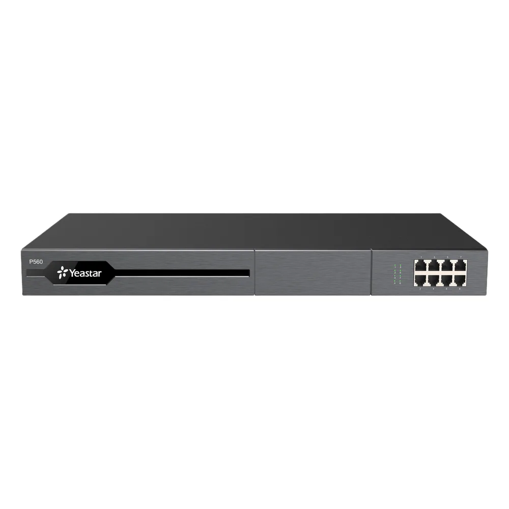 Conmutador IP PBX Enterprise Modular / 100 Extensiones Expansible a 200 / 30 Llamadas Simultáneas Expansible a 60 / Soporte E1/T1/PRI / Hasta 8 Puertos FXO/FXS / Call Center Avanzado / Omnicanal con IA