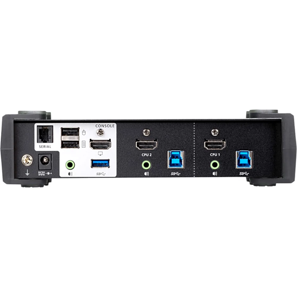 Conmutador KVMP 2 Puertos | HDMI 4K DCI 60Hz | USB 3.1 Gen 1 5 Gbps | Video DynaSync™ | Audio Mixer Mode | RS-232 | Firmware Actualizable – vista 2