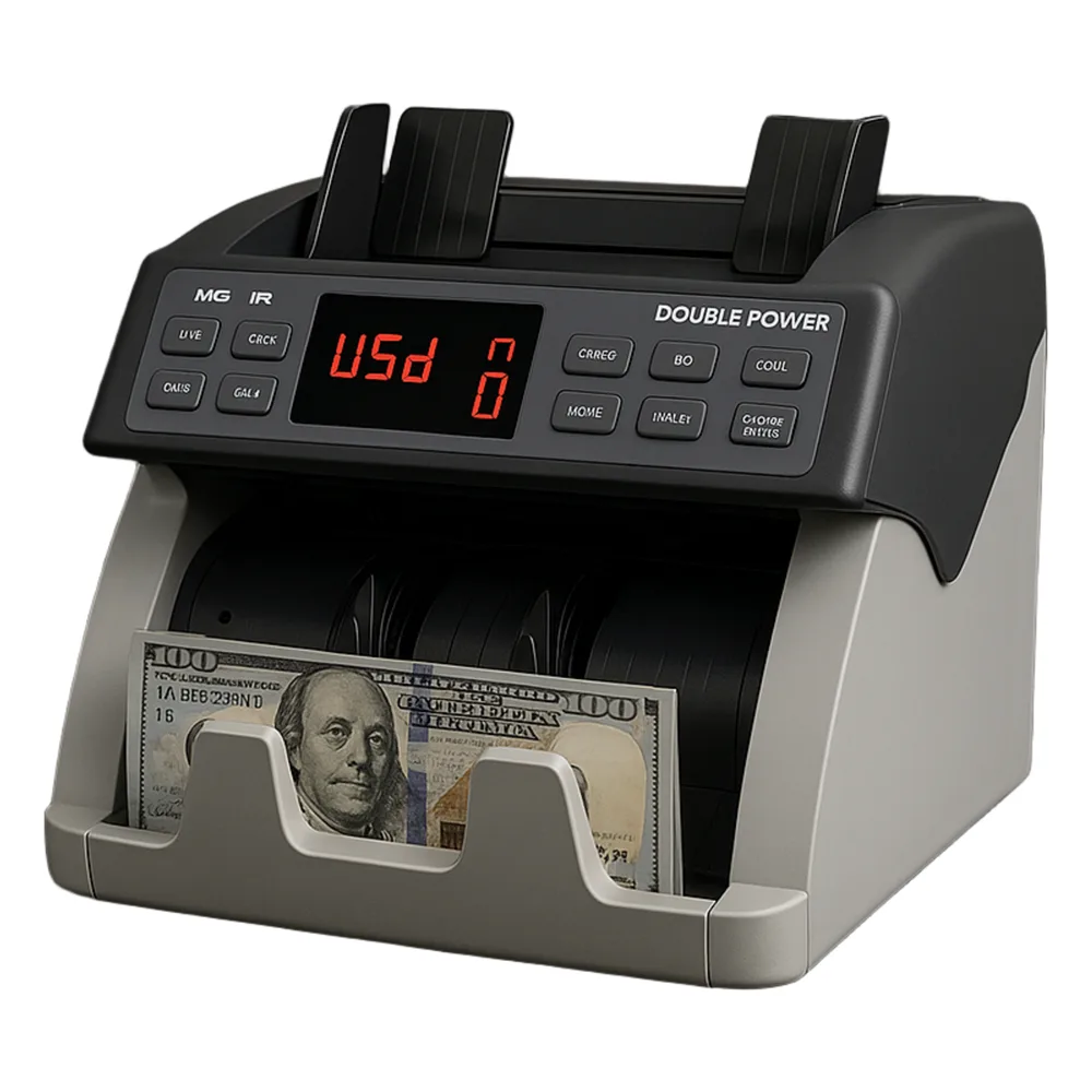 Contadora de Billetes Profesional DP7311S — Detección Anti-Falsos MG+IR+UV / 1,500 bpm