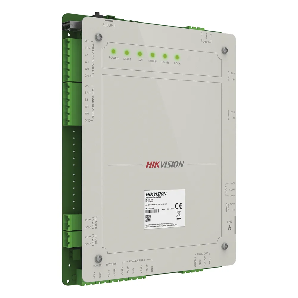 Controlador de Acceso 1 Puerta Administrable en la Nube con Hik-Connect Teams / Interfaz Web / 2 Lectores de Huella o Tarjeta / 100,000 Tarjetas / 10,000 Huellas / Incluye Gabinete y Fuente de Alimentación 12v 4A / Soporta Batería de Respald – vista 4