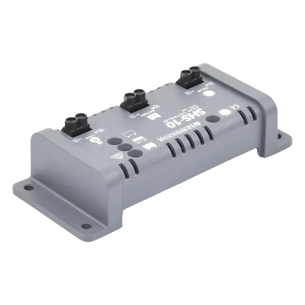 Controlador de Carga Solar PWM 10 A / 12 VCC / Desconexión Automática / IP22 / Protección Integral / Bajo Consumo 8 mA – vista 3