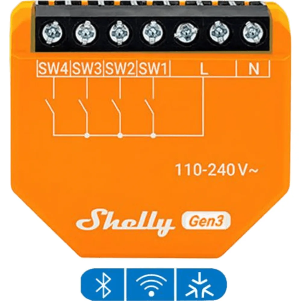 Controlador de Cuatro Entradas Digitales / WIFI/ Residencial / Nube P2P y control local / Google Nest / Alexa