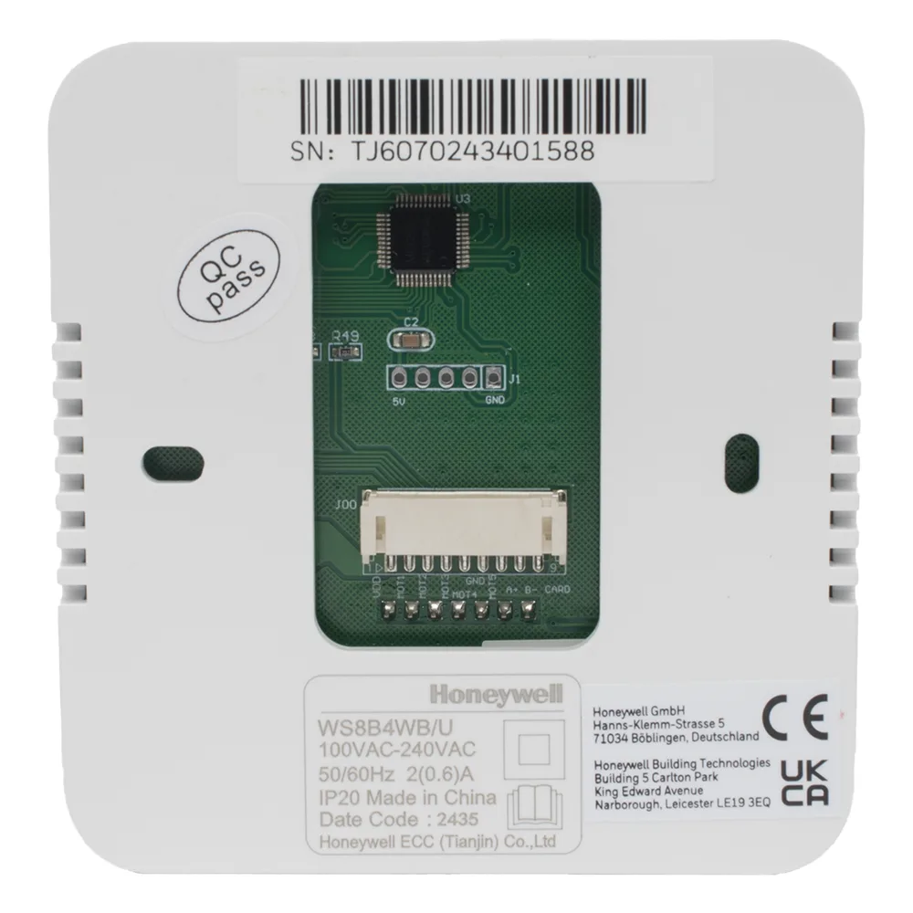 Controlador de temperatura de pared para fan coil de 2 o 4 tubos, salida on/off para válvula, control de ventilador manual o automático – vista 2