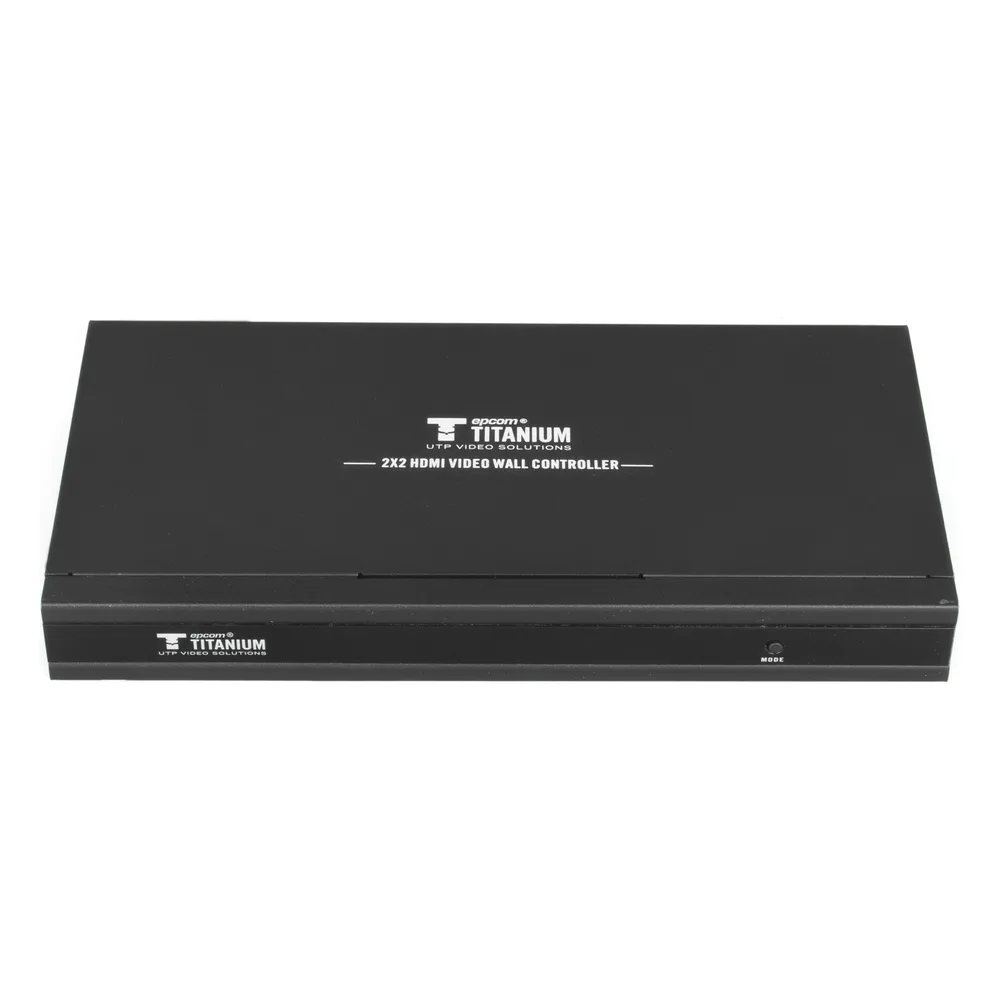 Controlador de VIDEOWALL  de 2 x 2 / Distribuye en 4 pantallas el video de 1 Entrada HDMI  / Resolución 1080p a 60 Hz. / Salida de audio de 3.5mm / Modo pantalla Completa o Modo Clon / Muy Fácil de crear una pared de Video Wall – vista 2