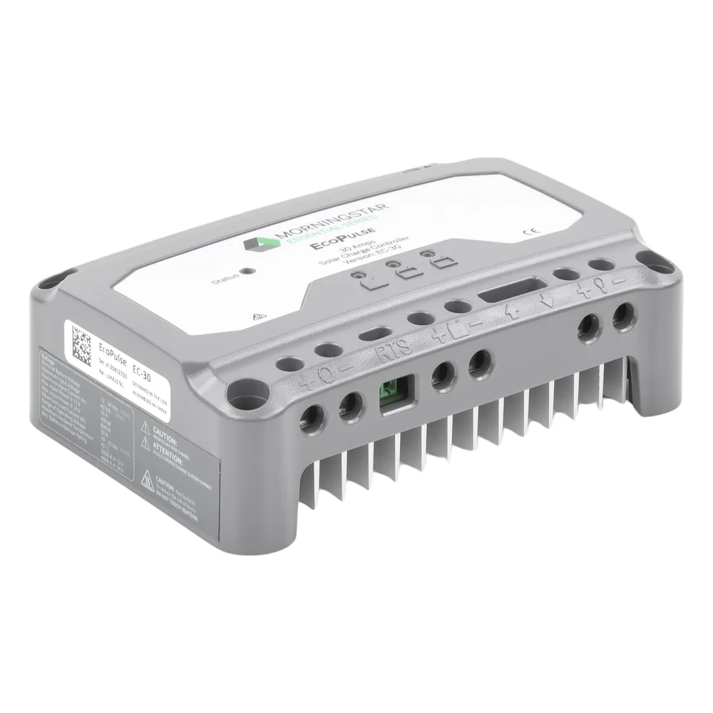 Controlador solar 12/24 Vcc de 30 Amp. Sin pantalla de medición. – vista 3