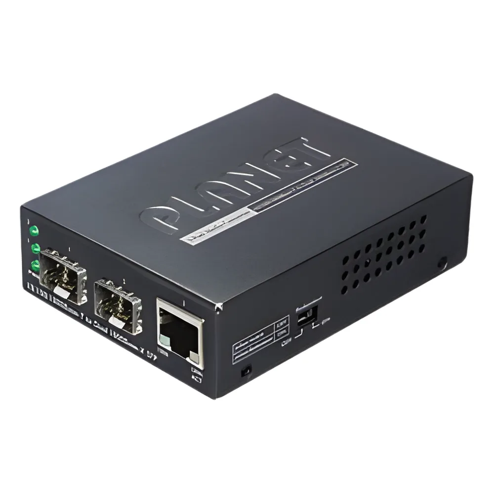 Convertidor de Medios con Doble Puerto SFP 1000BASE-FX/SX/LX y Puerto Ethernet 1000Base-T